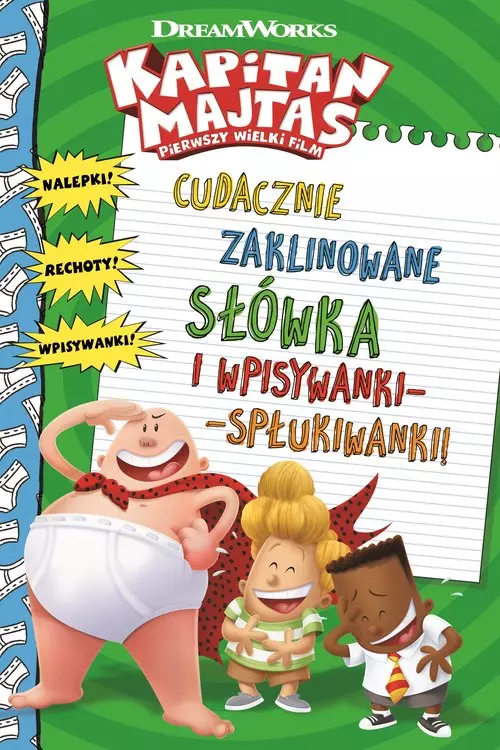 Kapitan Majtas. Cudacznie zaklinowane słówka i wpisywanki-spłukiwanki - Książki
