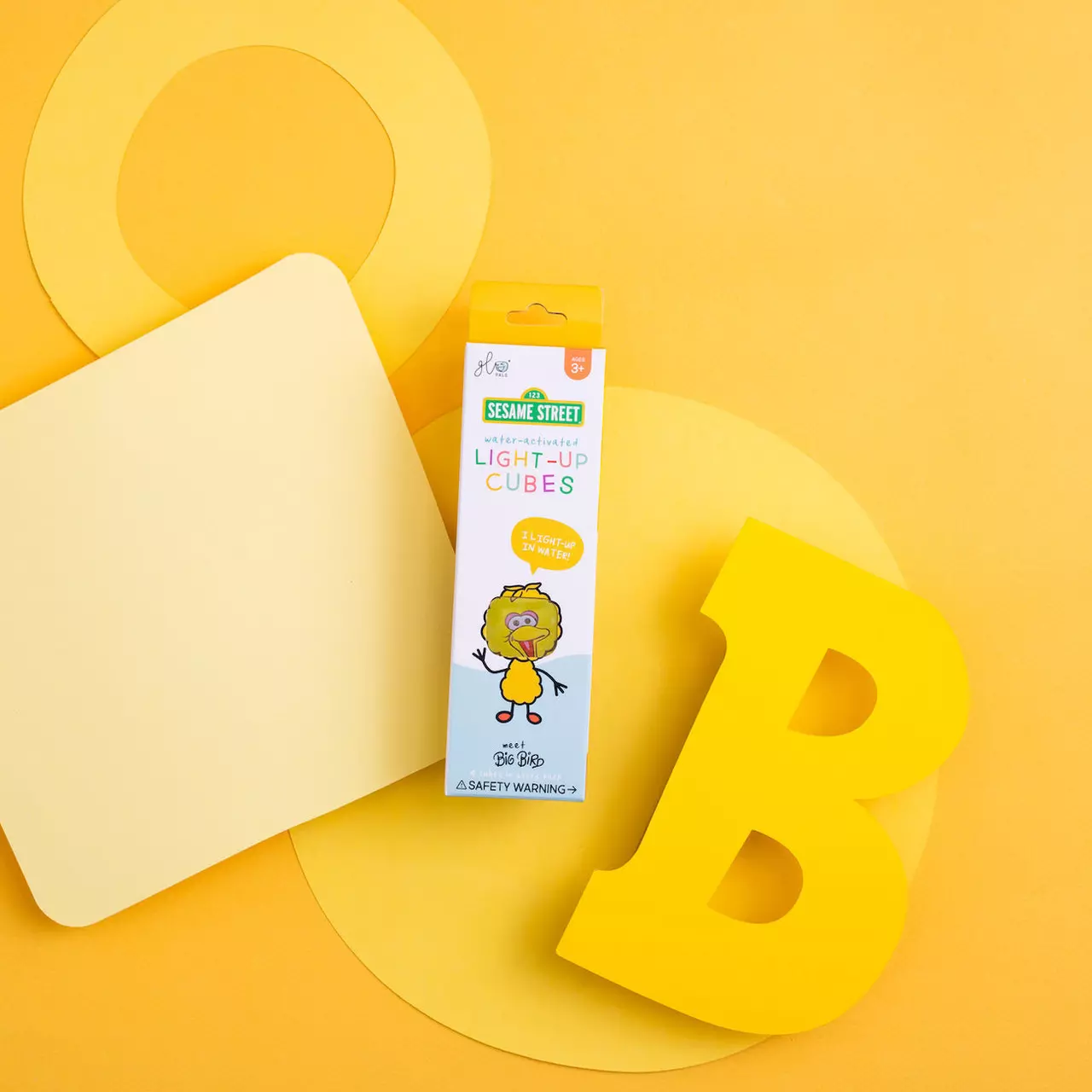 Kostki sensoryczne świecące w wodzie Glo Pals Wielki Ptak Ulica Sezamkowa - Zabawki
