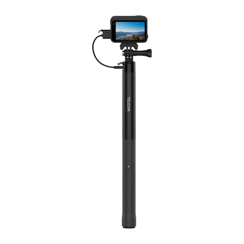Selfie-stick z powerbankiem Telesin dla kamer sportowych / smartphone S1-CSS-05 - Elektronika i akcesoria