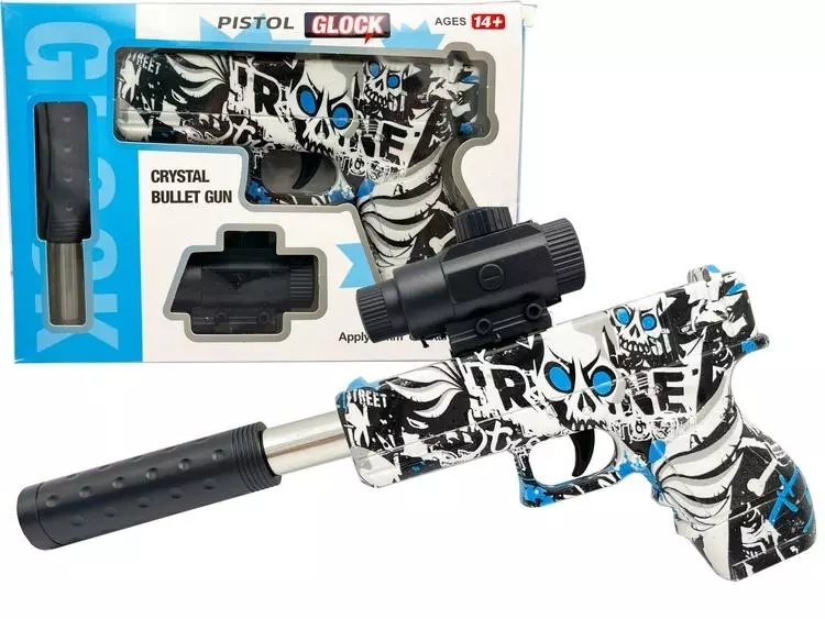 Pistolet na kulki wodne i plastikowe 6mm K702 - Zabawki