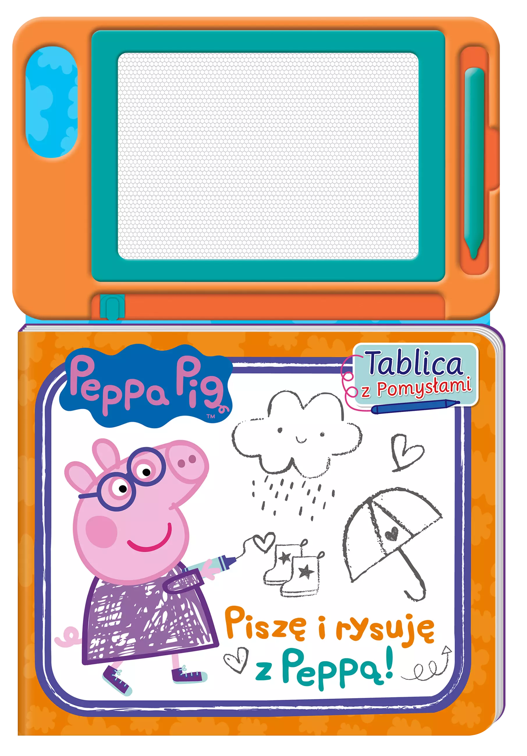 Tablica z pomysłami. Piszę i rysuję z Peppą! Świnka Peppa - Książki