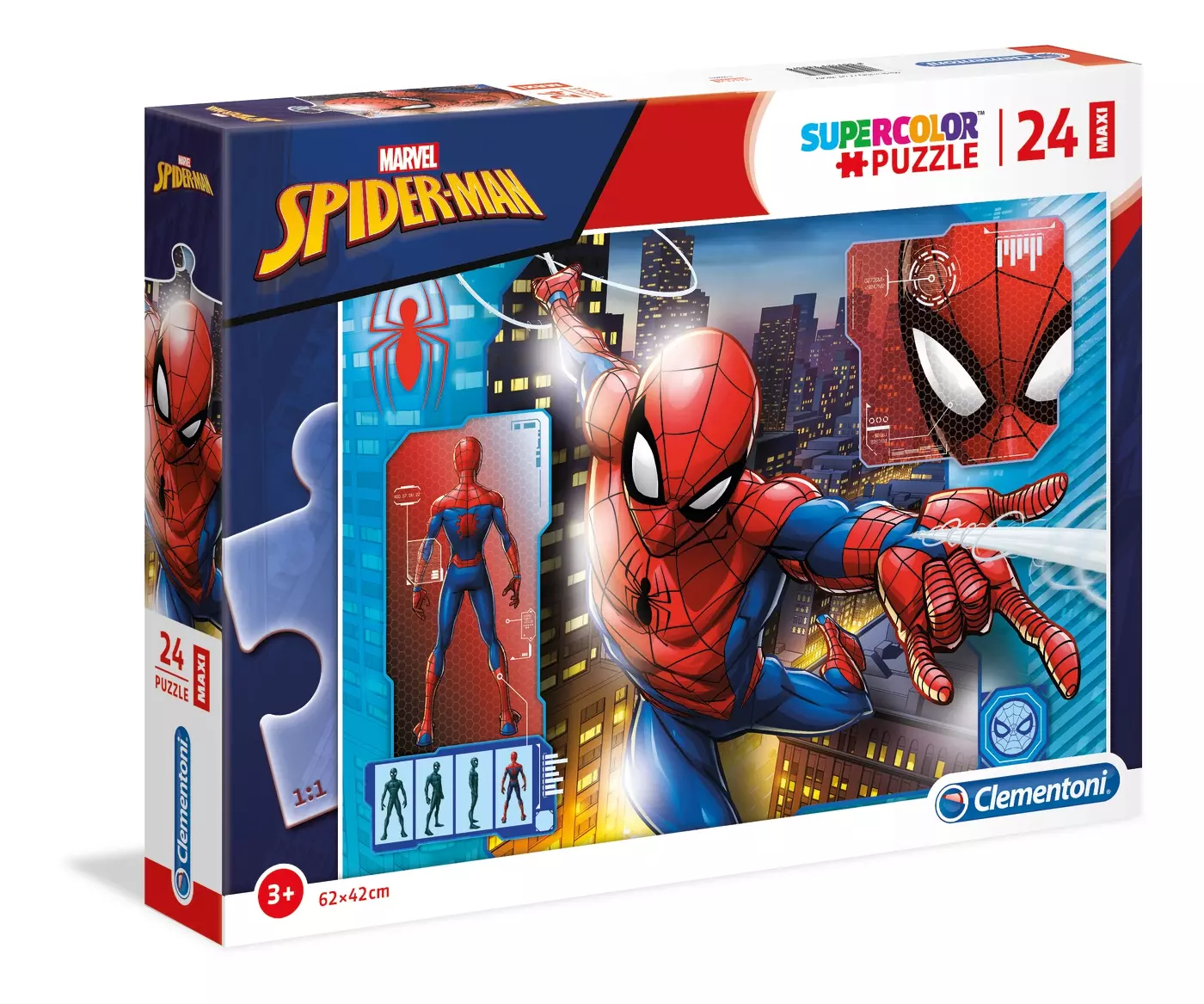 Puzzle maxi 24 elementy. Supercolor. Spider-Man - Puzzle