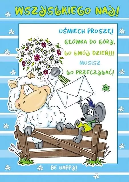Karnet Smile B6 + koperta wzór nr 02 - Książki