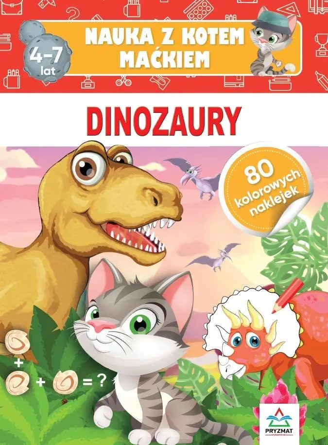 Nauka z kotem Maćkiem. Dinozaury - Książki