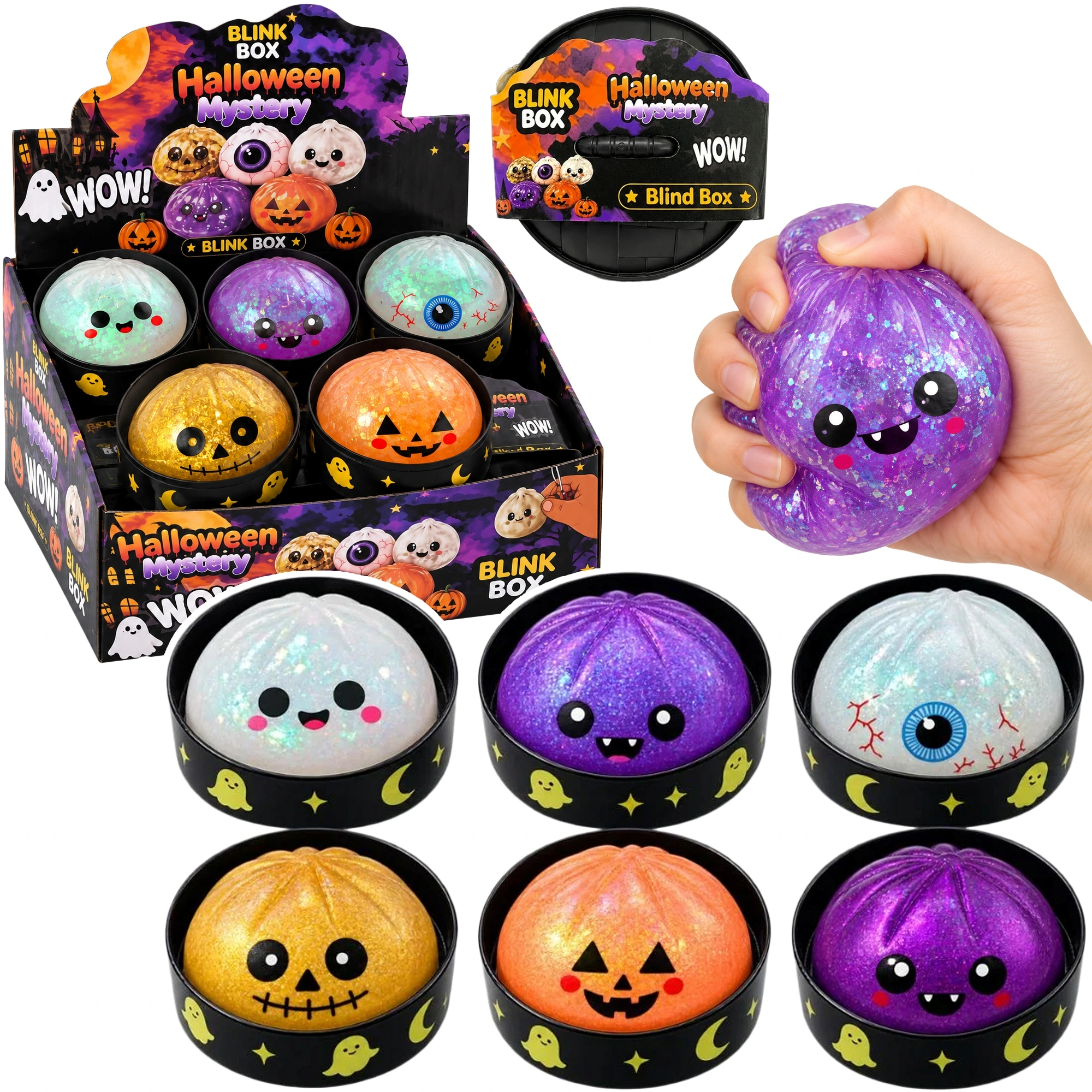 Gniotek squishy dumpling halloween - Zabawki
