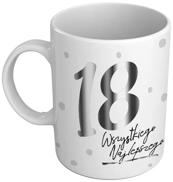 Kubek Premium Q 818 Urodziny 18, Passion - Papiernicze i szkolne