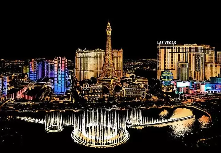 Magiczna zdrapka. Las Vegas, 40.5x28.5 cm - Papiernicze i szkolne