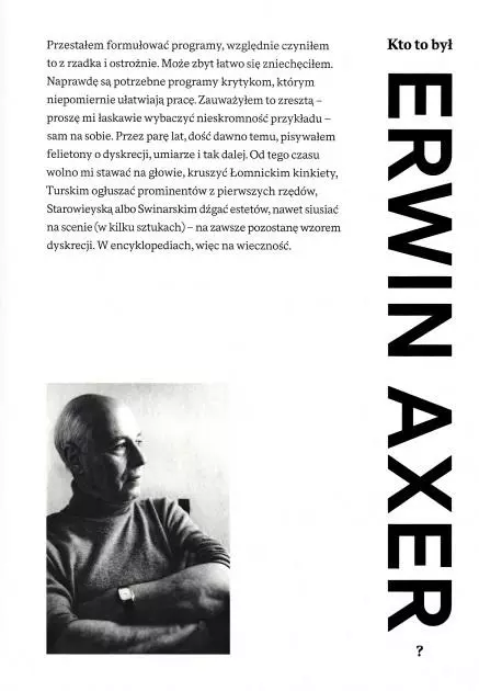 Kto to był Erwin Axer? - Książki