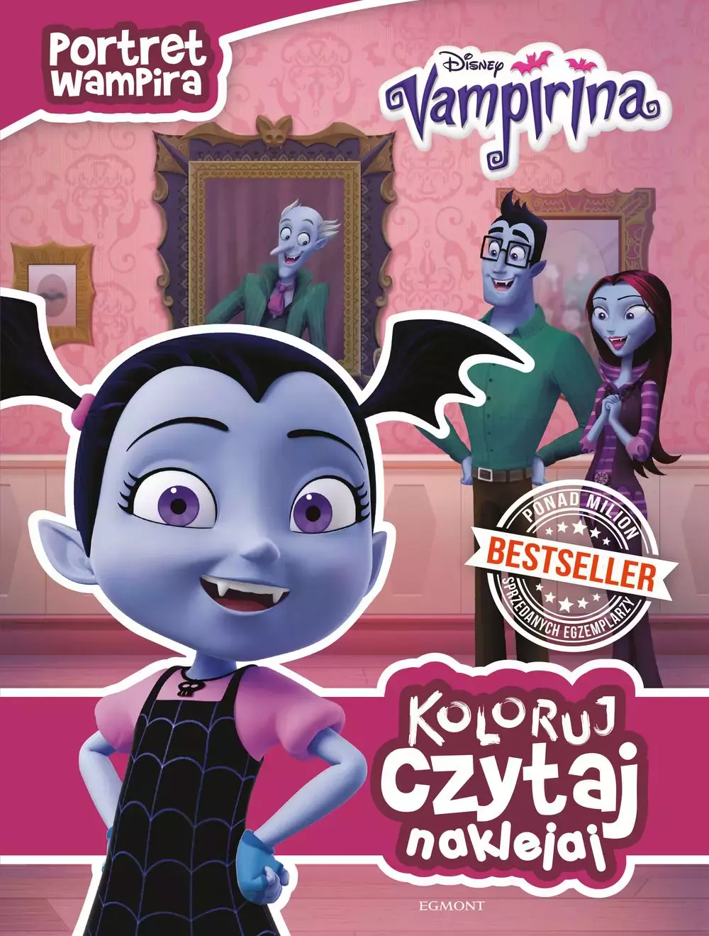 Koloruj, czytaj, naklejaj. Vampirina. Portret wampira - Książki