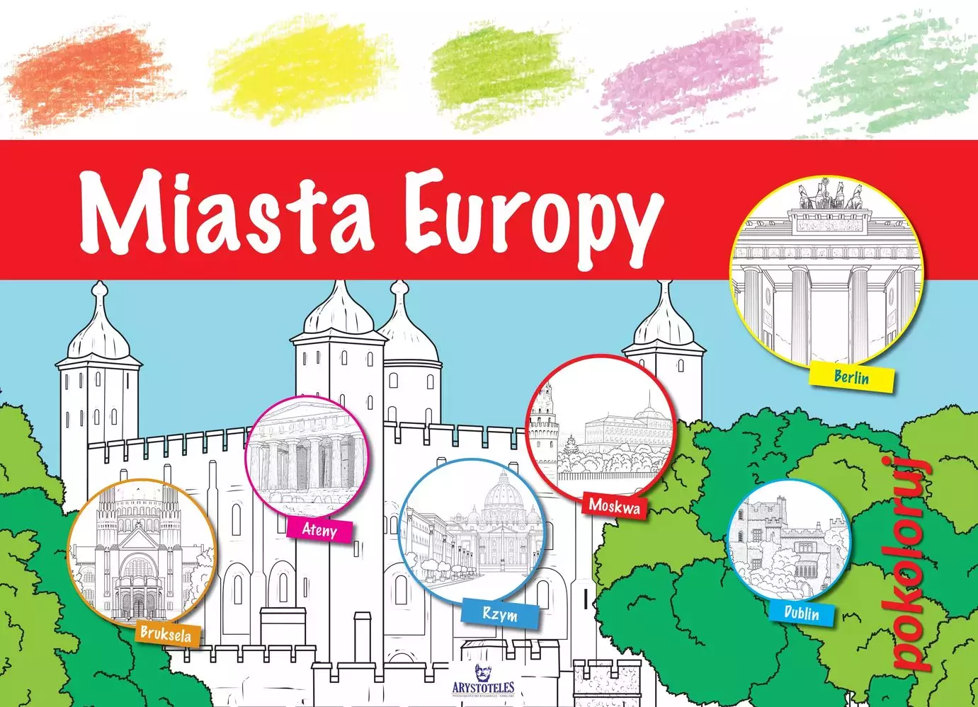 Miasta Europy pokoloruj - Książki