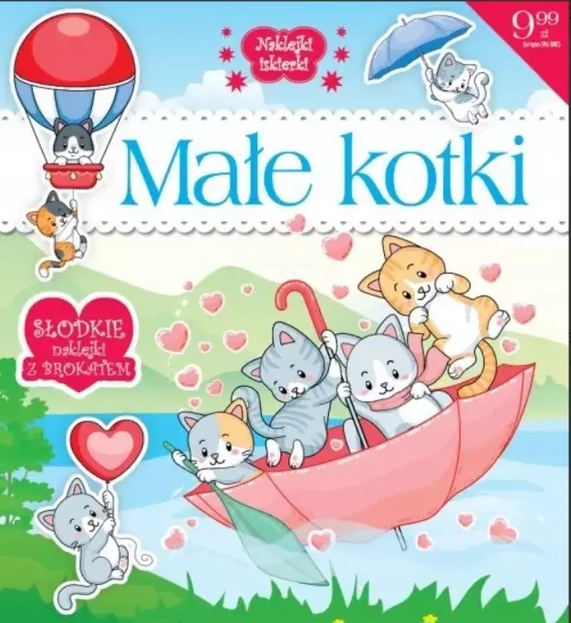 Naklejki iskierki Małe kotki - Książki