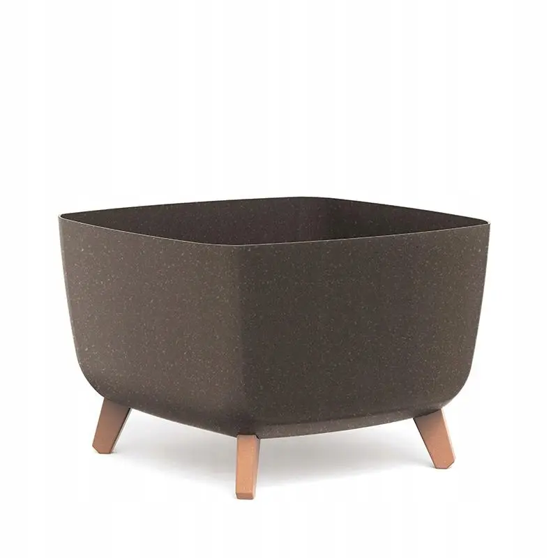 Doniczka Gracia Square Eco Wood 39x39CM Kawa - Elektronika i akcesoria