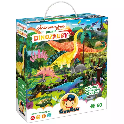 CzuCzu Obserwacyjne puzzle Dinozaury - Puzzle