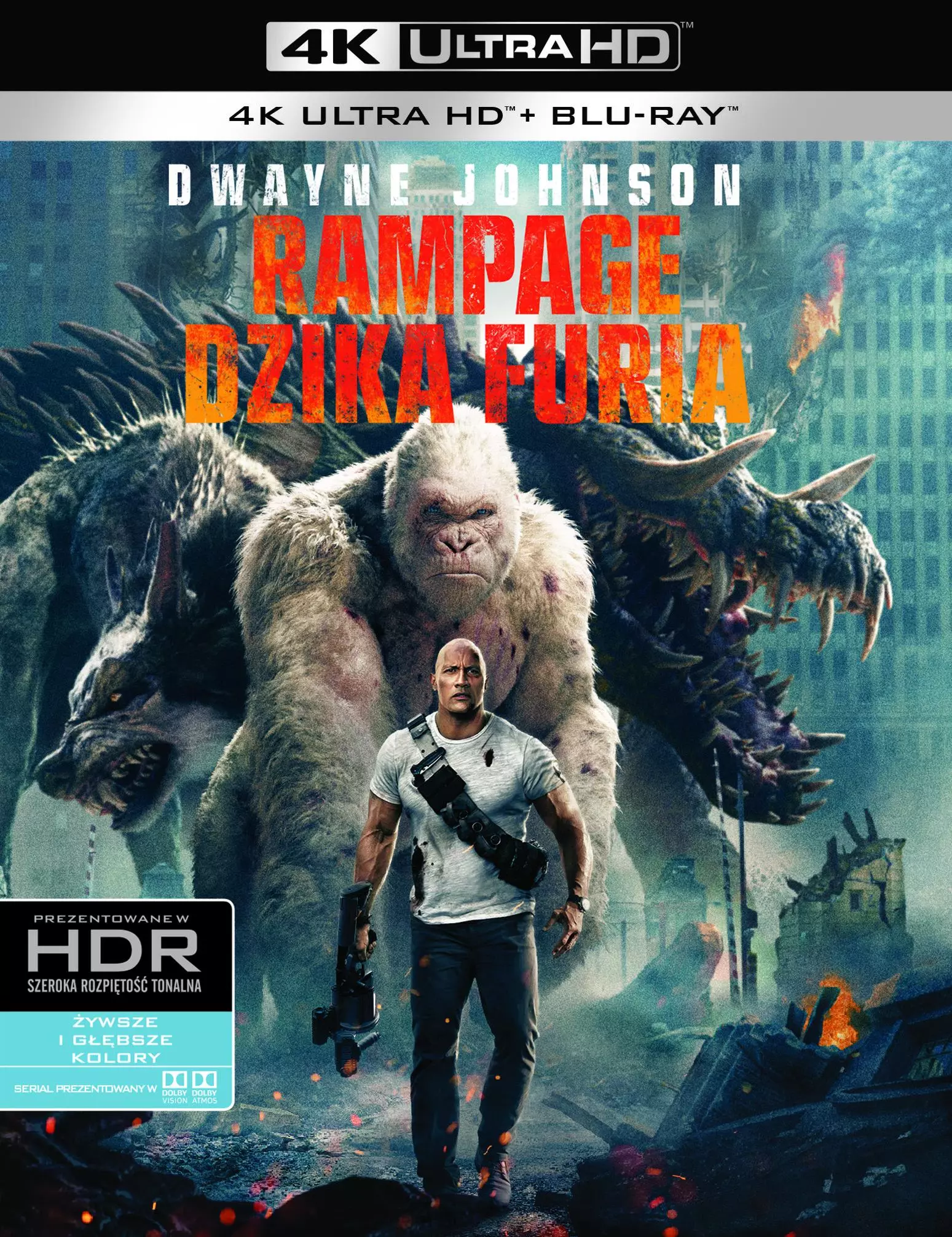 Rampage. Dzika furia, 2 Blu-ray 4K - Filmy