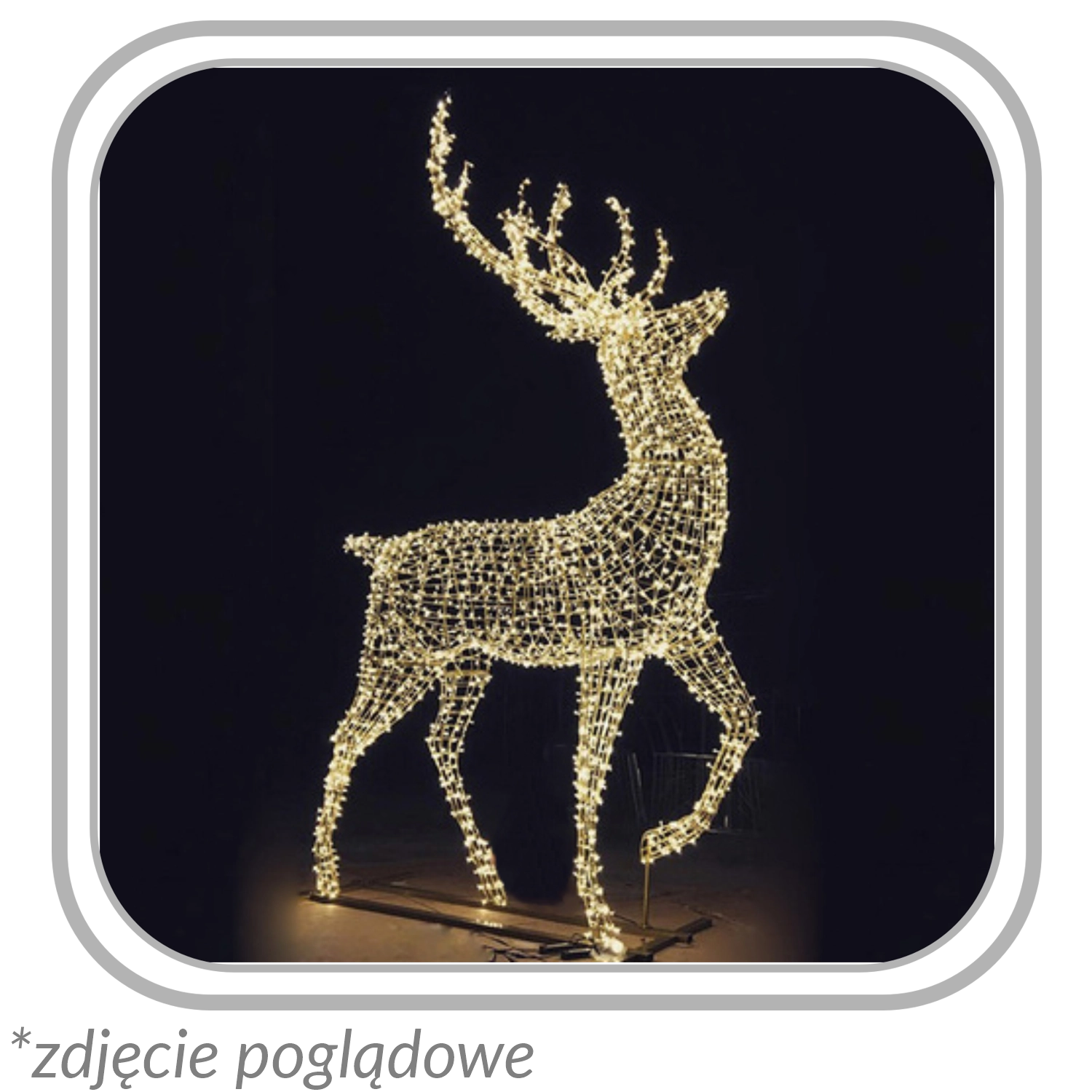 Dekoracja Świąteczna 3D - Renifer "Dasher" Led 2,5 M - Elektronika i akcesoria