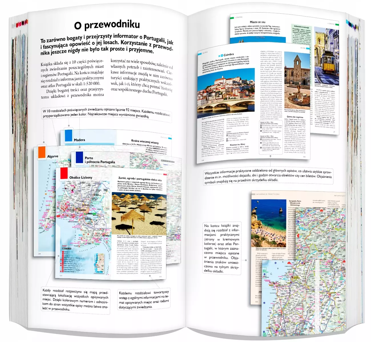 Portugalia: 2w1: przewodnik + atlas - Książki