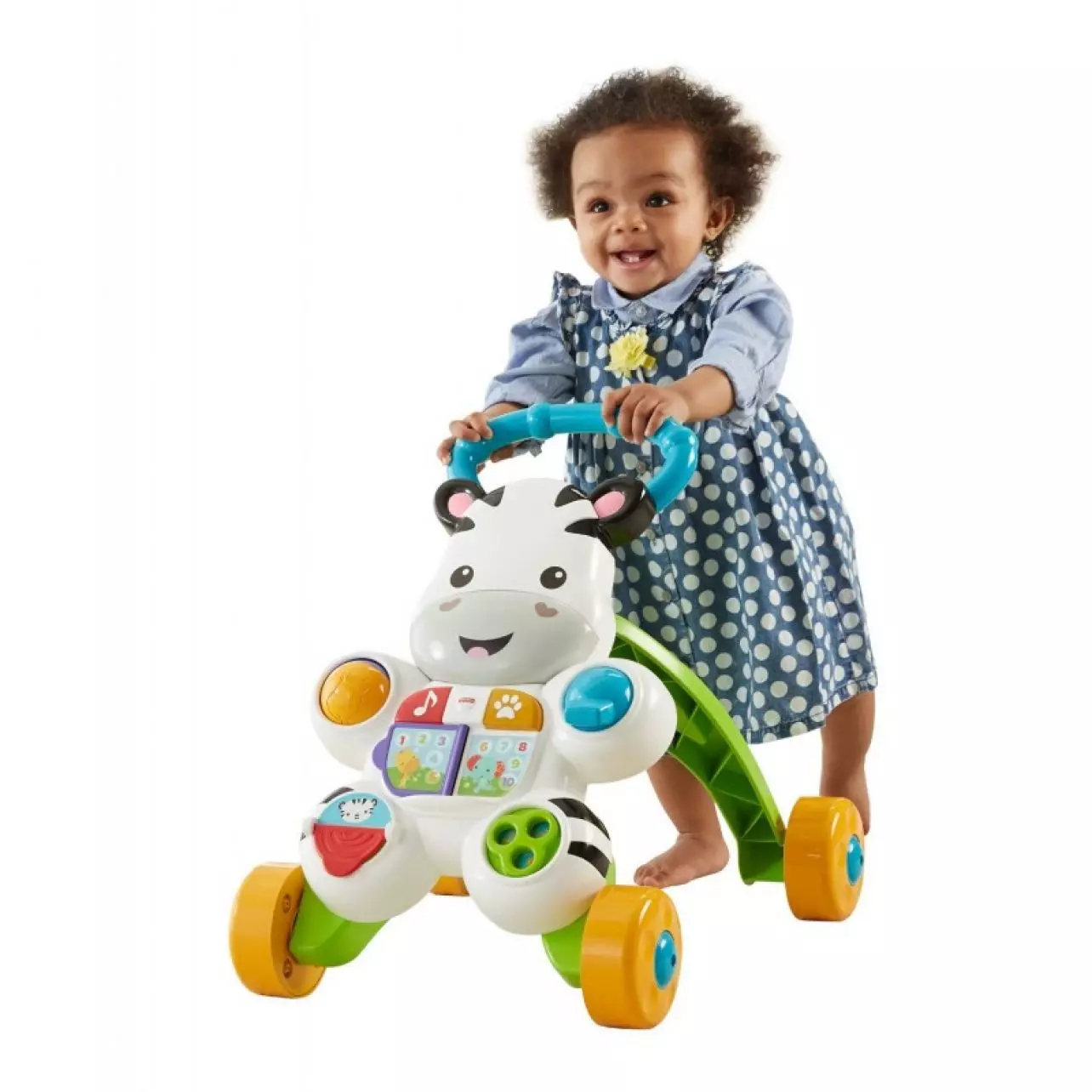 Fisher-Price. DPL53 Interaktywny chodzik Zebra - Zabawki