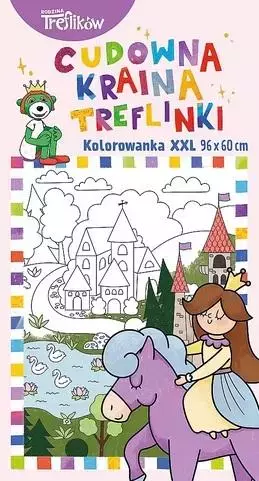 Kolorowanka XXL. Cudowna kraina Treflinki - Książki