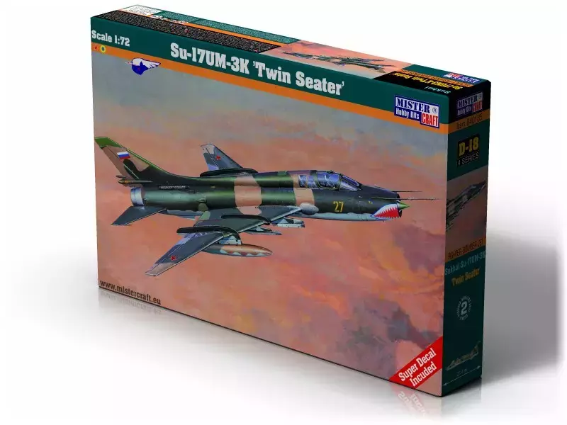 Su-17UM-3K, D-18, 1:72 - Zabawki