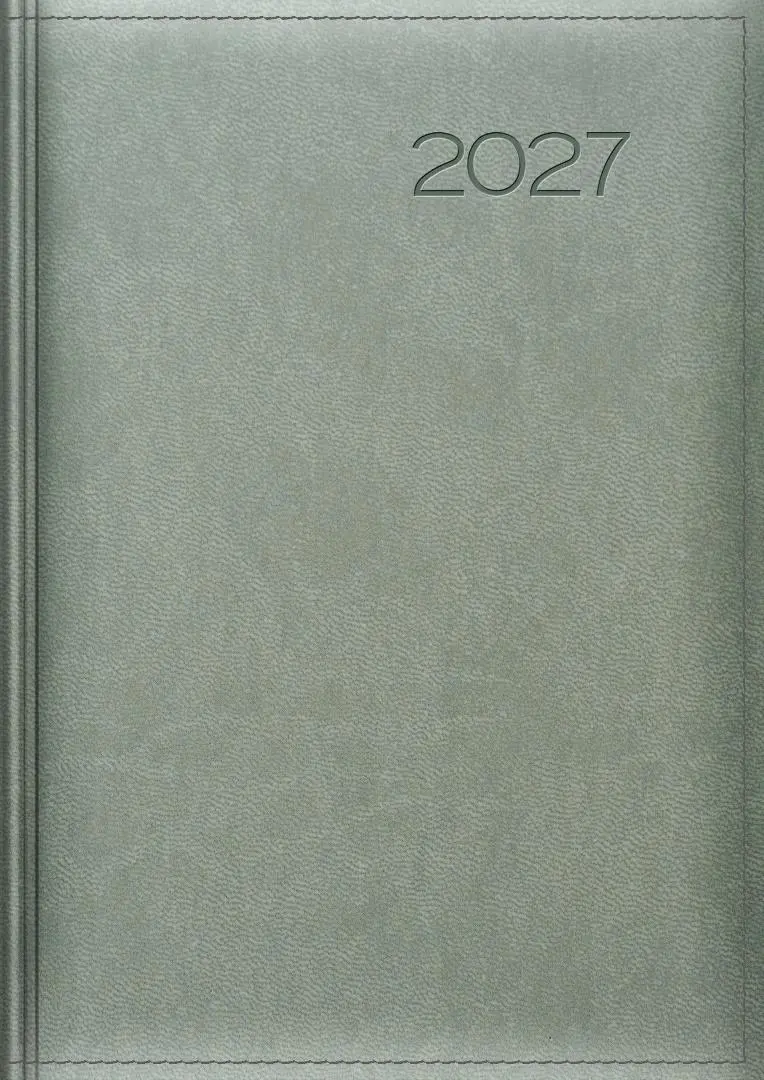 Kalendarz 2027 tygodniowy szary - Książki