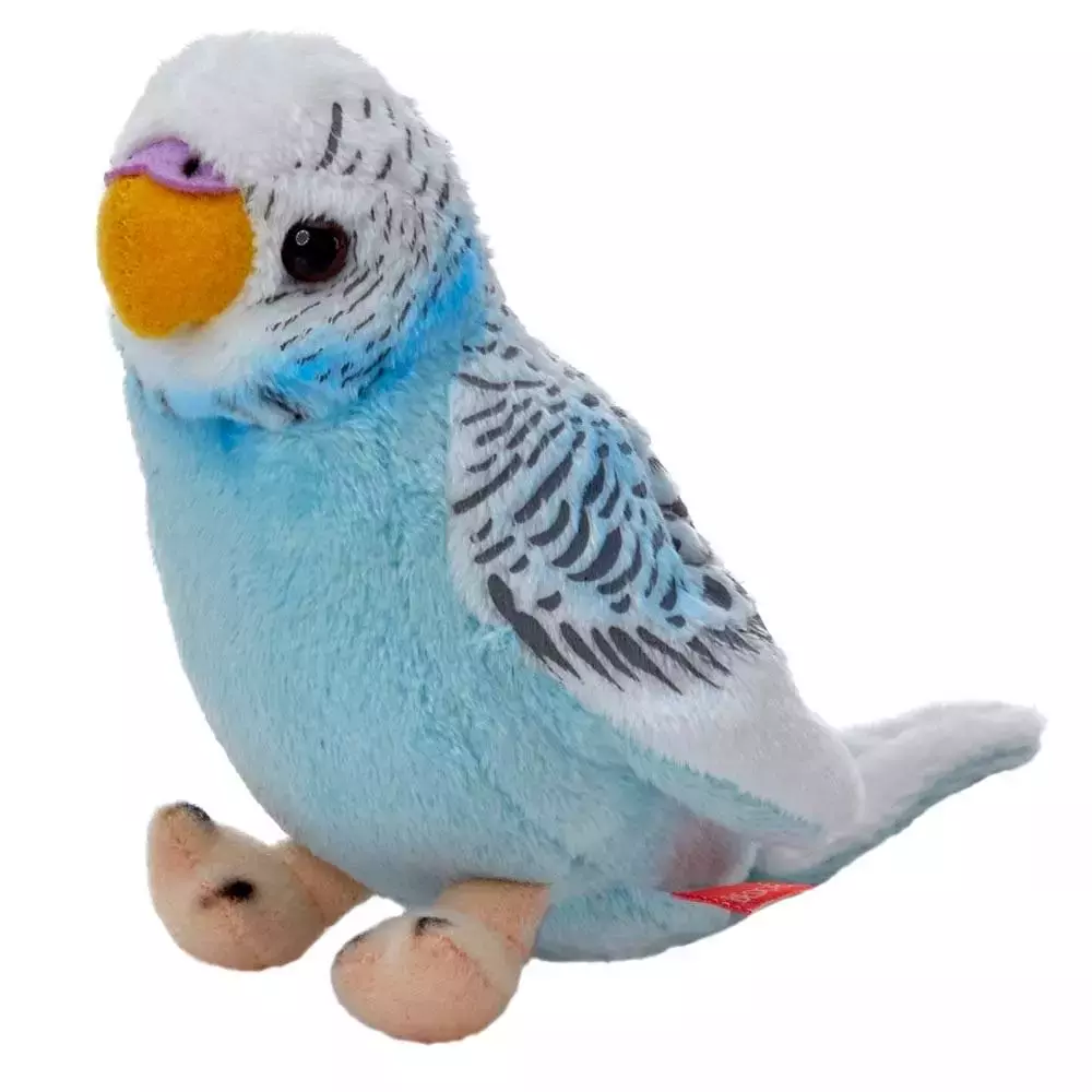 Papuga falista niebieska 13cm - Zabawki