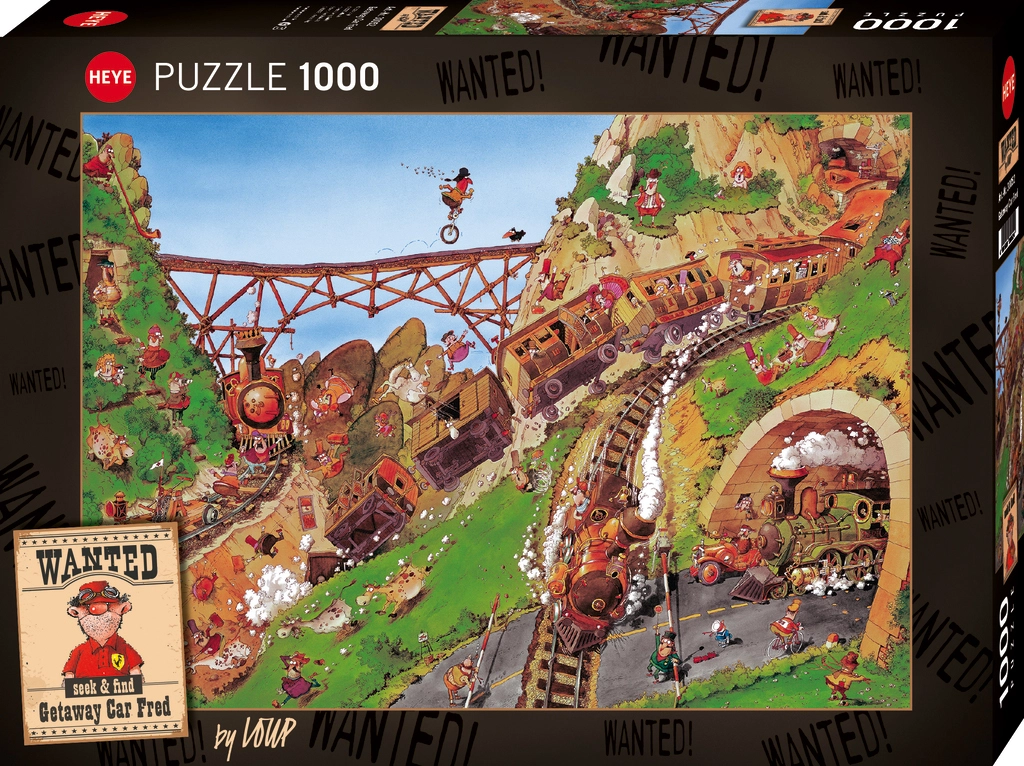 Puzzle 1000 elementów. Wanted! Fred, Loup - Puzzle