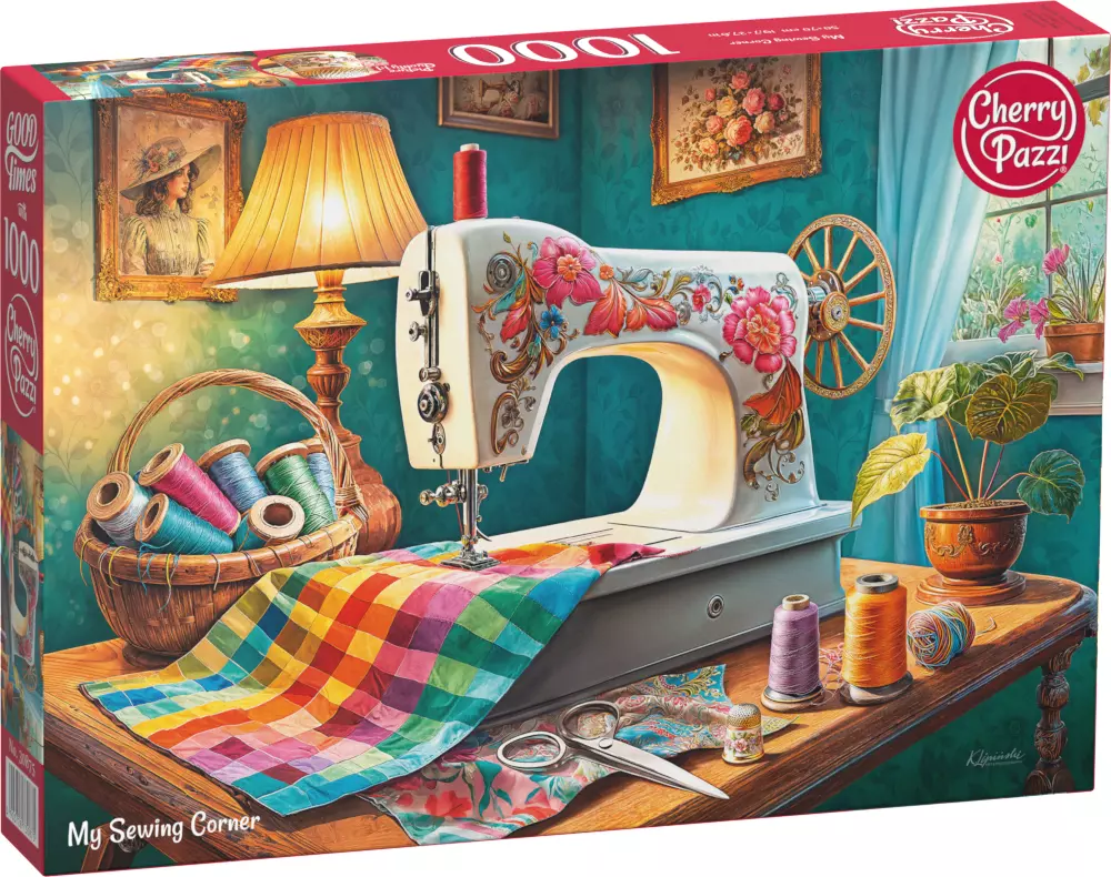 Puzzle 1000 elementów. Mój kącik do szycia 30875 - Puzzle