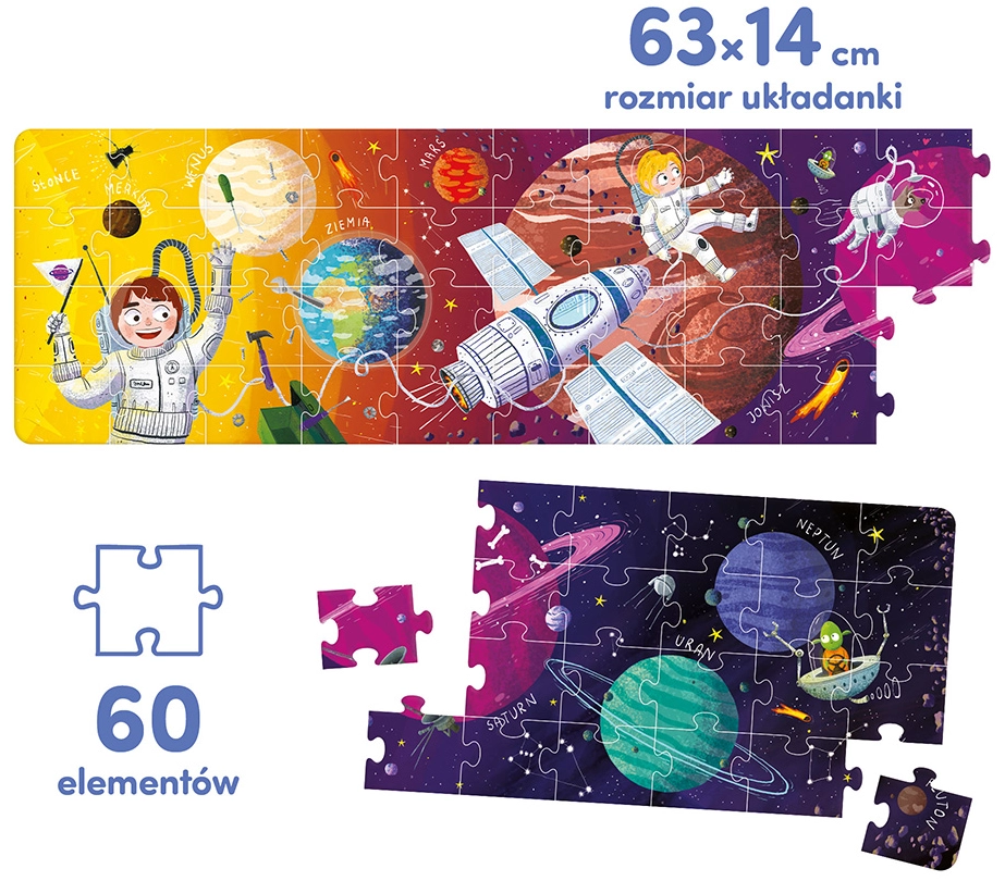 Puzzle panoramiczne 60 elementów. CzuCzu. Kosmos - Puzzle