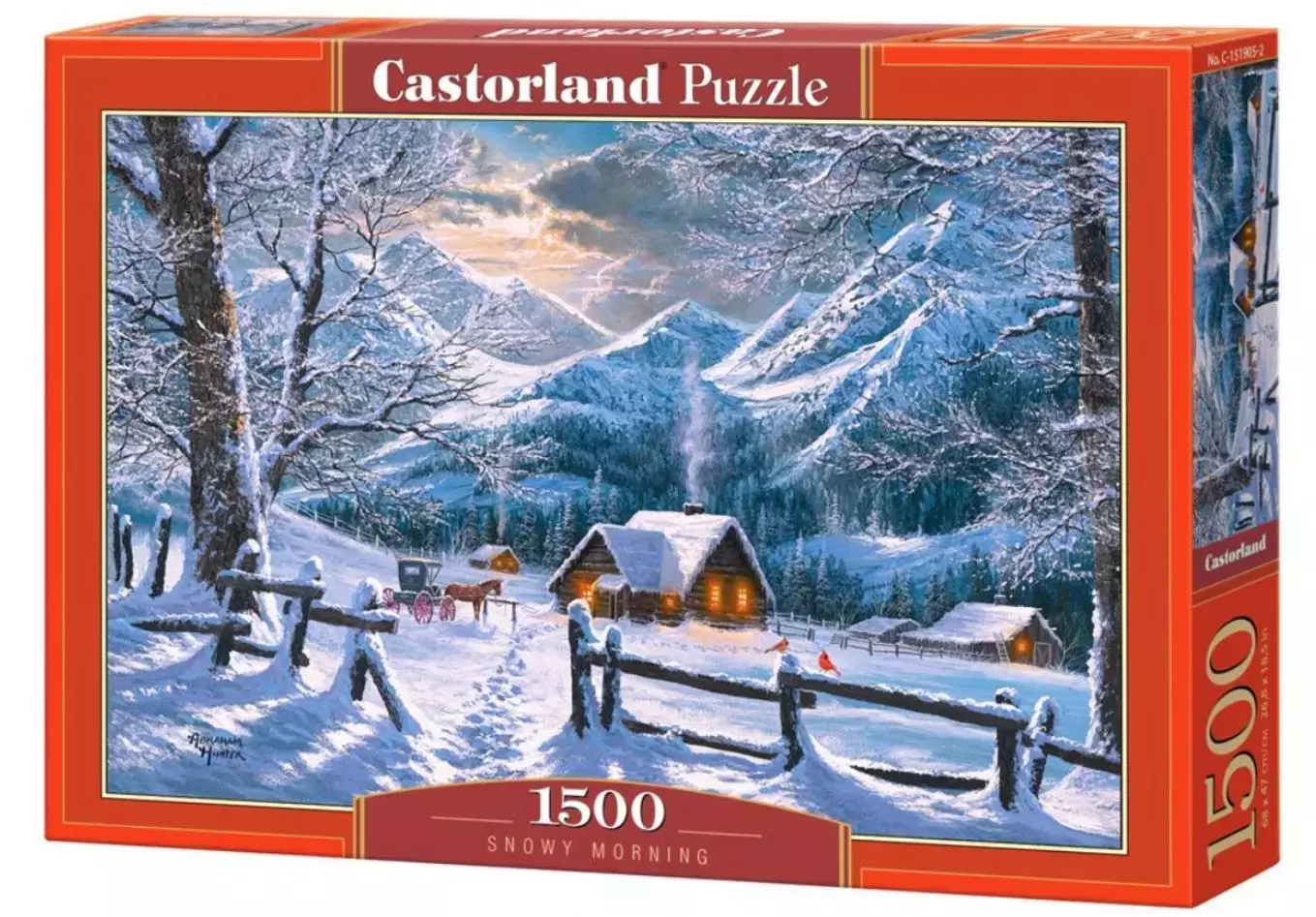 Puzzle 1500 elementów. Snowy Morning - Puzzle