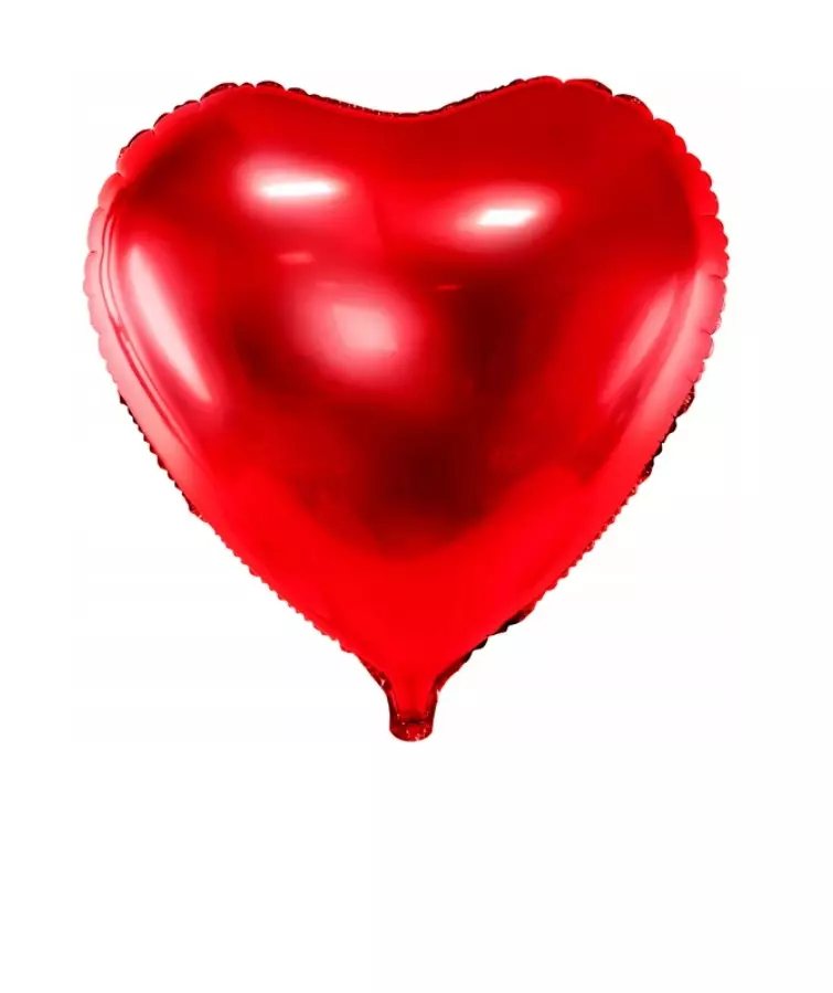 Balon pomarańcze i czerwienie serce na powietrze lub hel Party deco 45cm - Papiernicze i szkolne