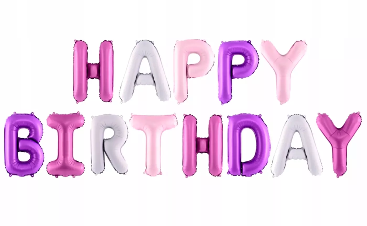 Balon foliowy Happy Birthday 340x35cm - Papiernicze i szkolne