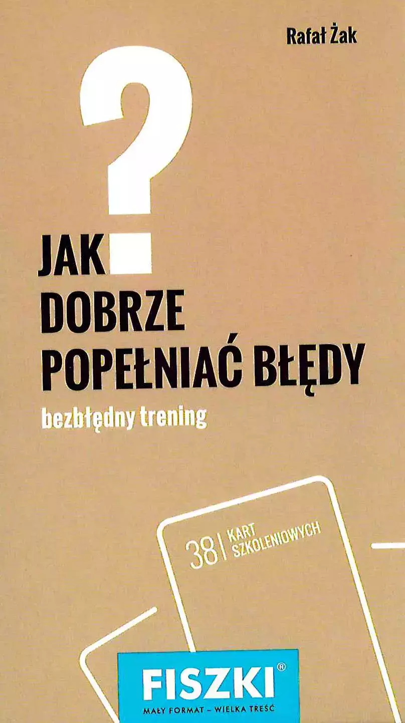 Fiszki. Jak dobrze popełniać błędy? Bezbłędny trening - Książki