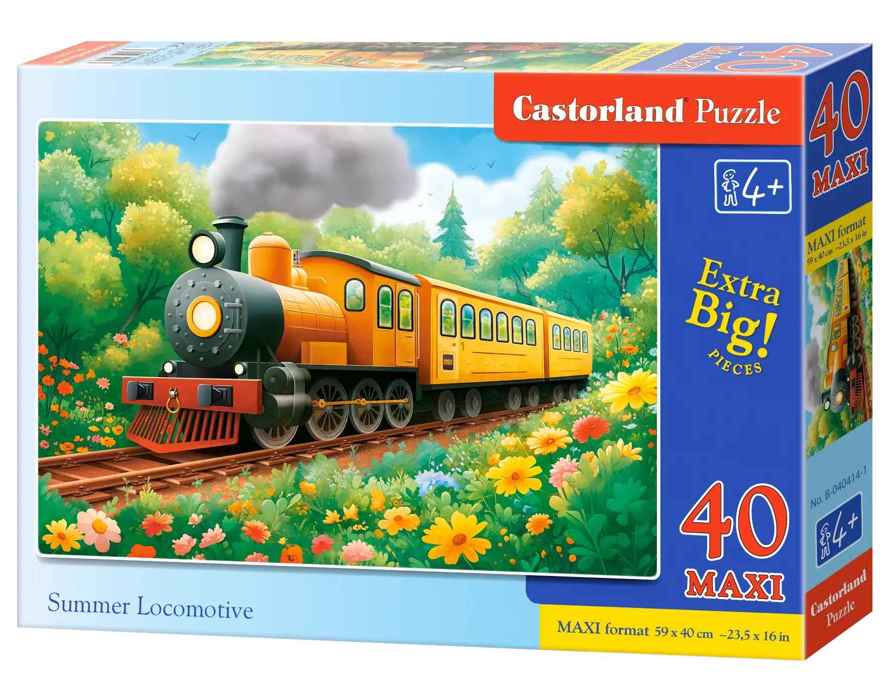 Puzzle maxi 40 elementów. Letnia lokomotywa - Puzzle