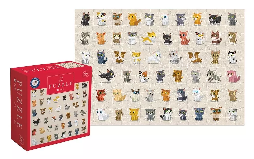 Puzzle 250 elementów. Kids 8. Koty - Puzzle