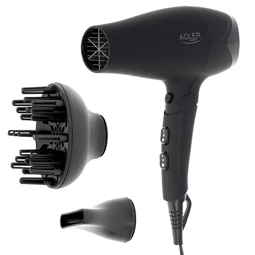 Suszarka - gumowana obudowa - 2100W + dyfuzor - Elektronika i akcesoria