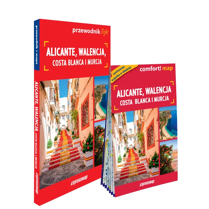 Alicante, Walencja, Costa Blanca i Murcja light: przewodnik + mapa - Książki