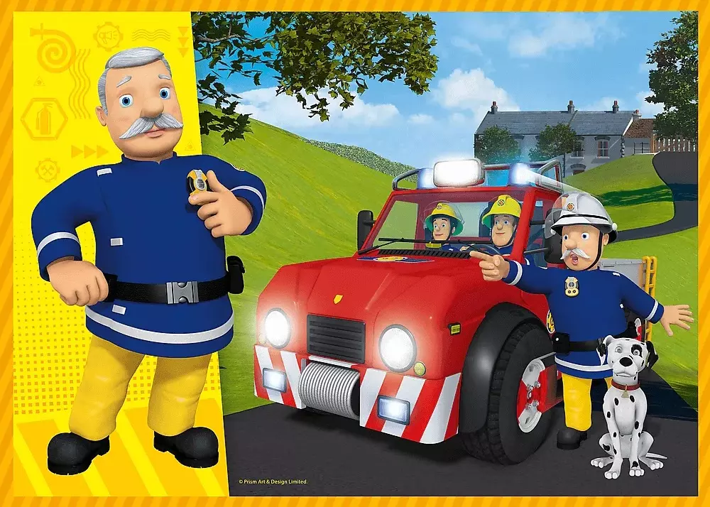 Puzzle 4w1. Odważny Strażak Sam - Puzzle