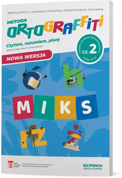 Ortograffiti. Miks. Poziom średnio zaawansowany. Część 2. Klasy 4-6. Szkoła podstawowa - Książki