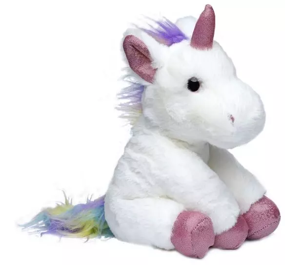 Jednorożec biało-tęczowy, 35 cm - Zabawki