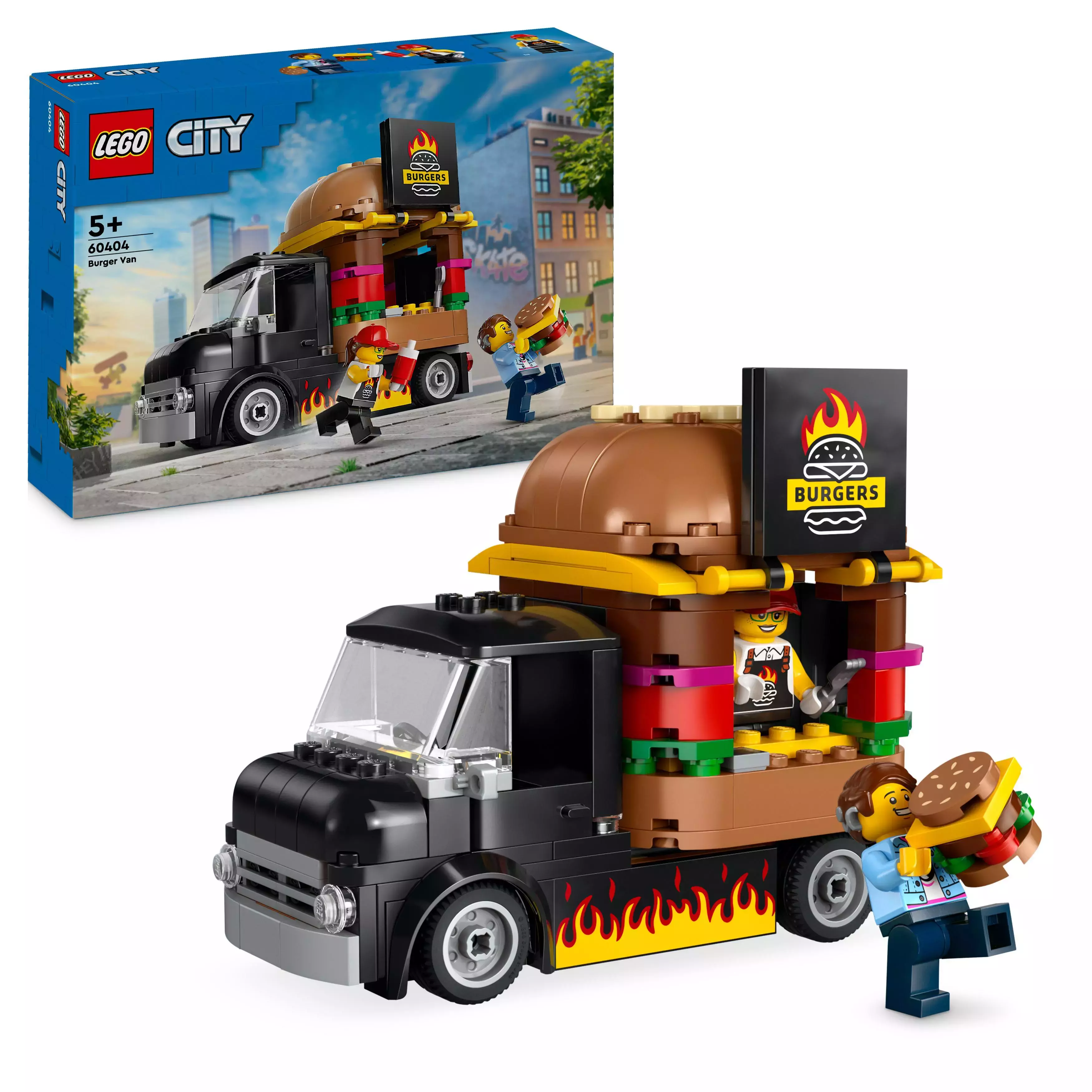LEGO City Ciężarówka z burgerami 60404 - Zabawki