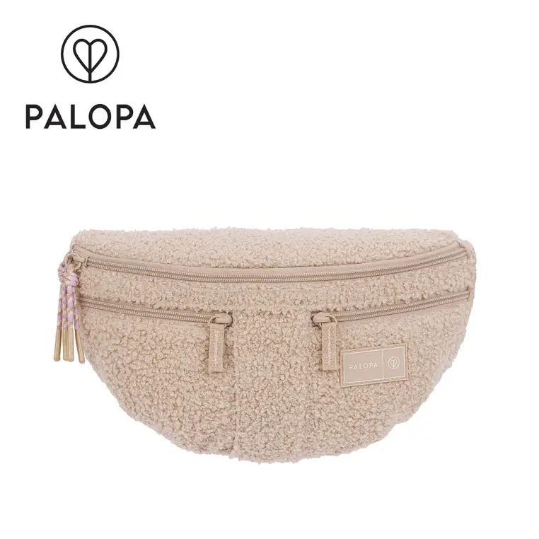 PALOPA Torebka nerka na smakołyki dla psa Emma teddy-fleece beige Edycja limitowana - Elektronika i akcesoria