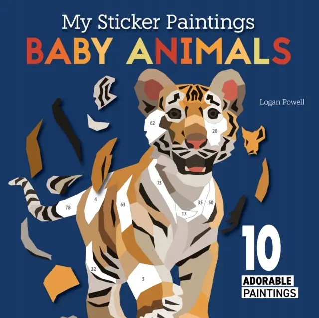 My Sticker Paintings: Baby Animals: 10 Adorable Paintings - Książki