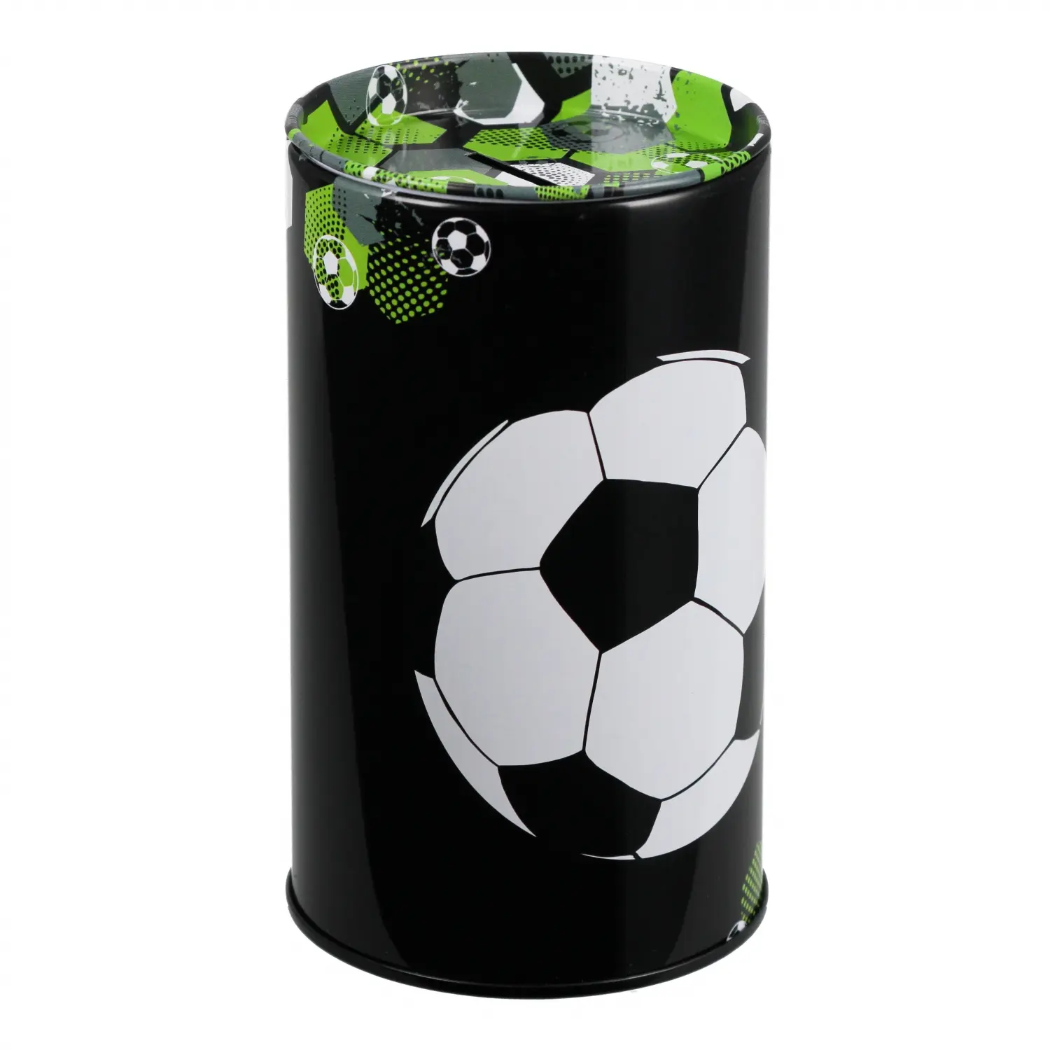 Skarbonka Metalowa OkrĄgŁa Football Starpak 569225 - Papiernicze i szkolne