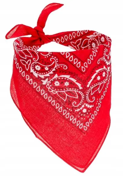 Bandana Kowbojska Kowboj Chusta Czerwona Szeryf - Papiernicze i szkolne