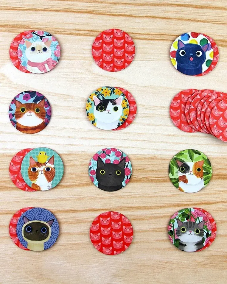 Mudpuppy Gra Mini Memory Koty - Papiernicze i szkolne