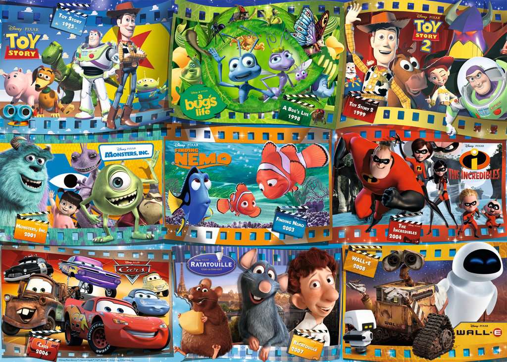 Puzzle 1000 elementów. Filmy Disney Pixar - Puzzle