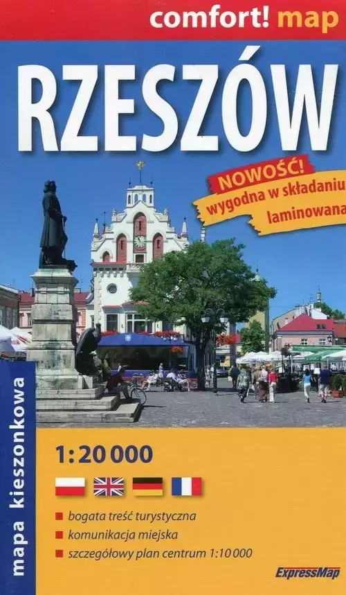 Rzeszów; kieszonkowy laminowany plan miasta 1:20 000 - Książki