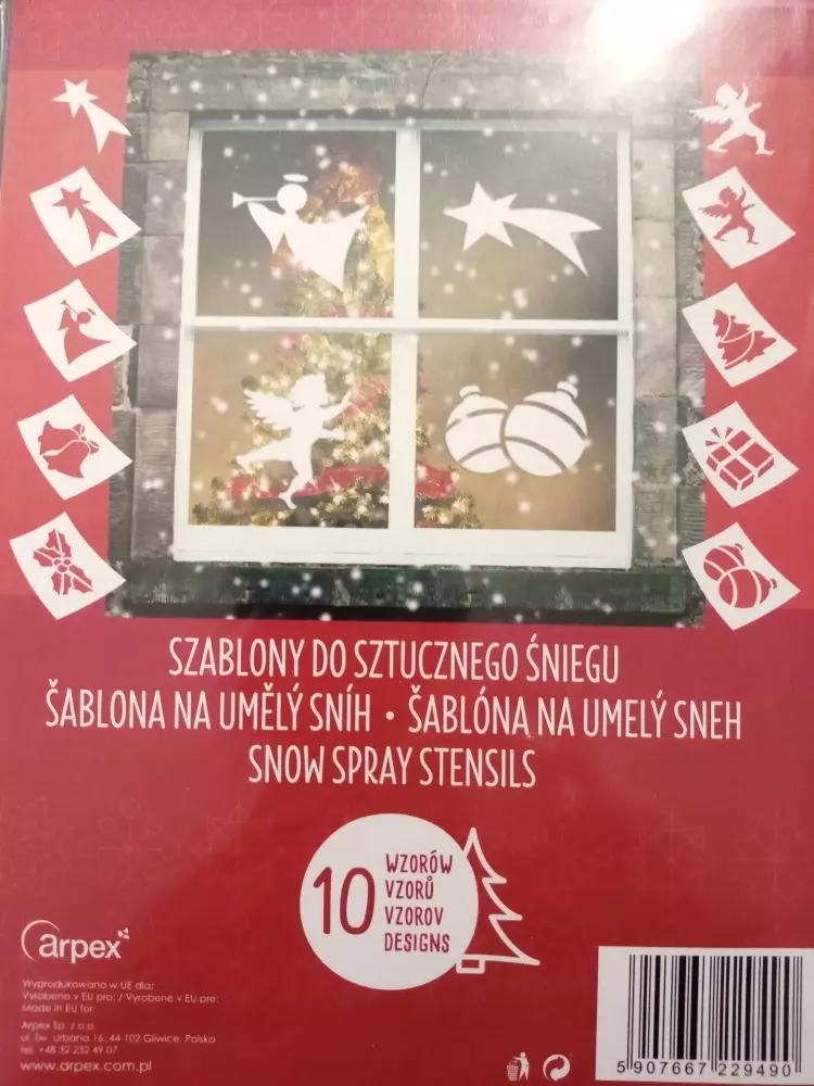 Szablony do sztucznego śniegu 10szt - Książki