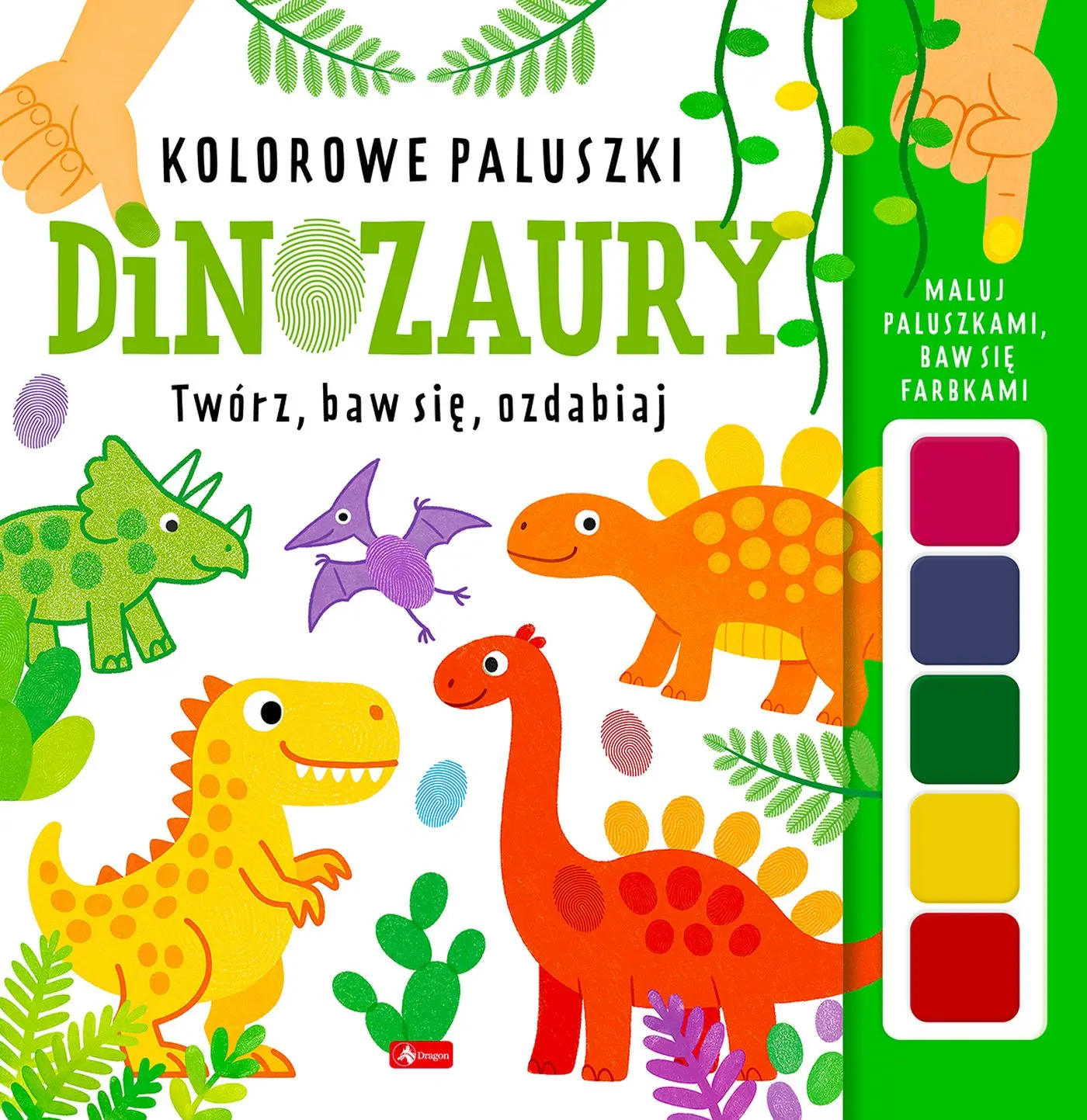 Dinozaury. Kolorowe paluszki - Książki