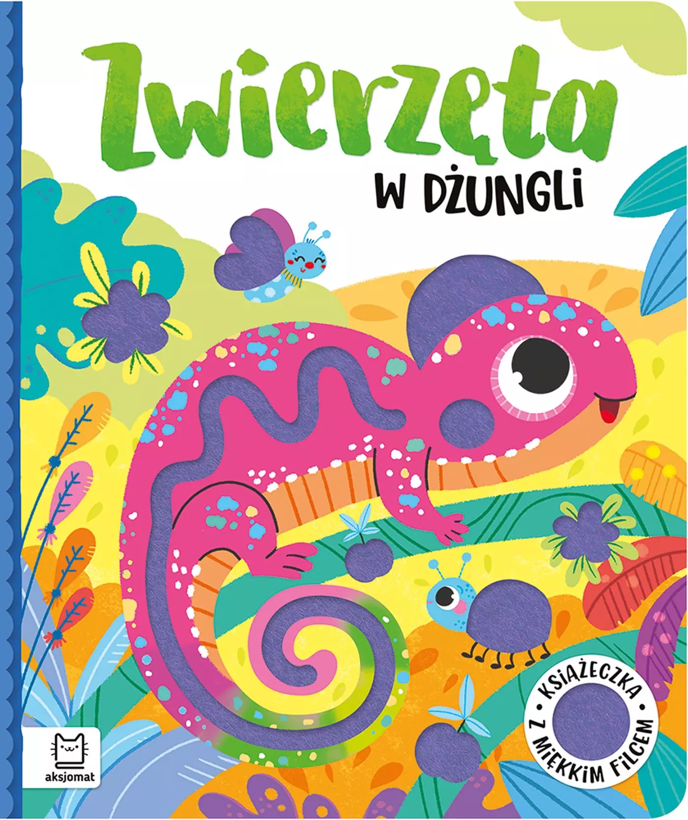 Zwierzęta w dżungli. Książeczka z miękkim filcem - Książki